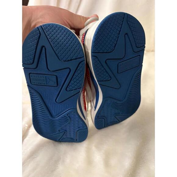 PUMA RS-X YOUTH SIZE 5C RUNNING SHOES WHITE BLUE RED - Picture 6 of 6
